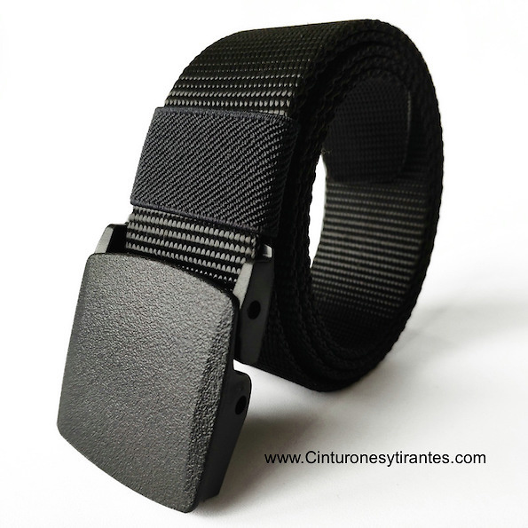 BELT NYLON TAPE WITH BUCKLE AUTOMATIC - 7 COLORS - 