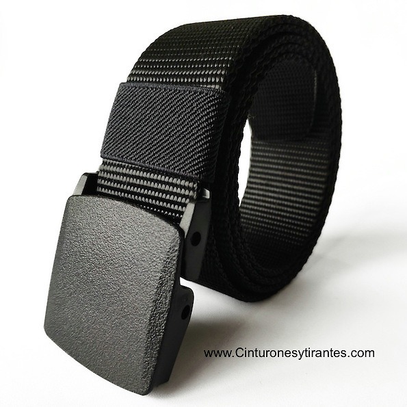 BELT NYLON TAPE WITH BUCKLE AUTOMATIC - 7 COLORS - 