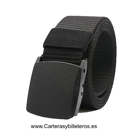 BELT NYLON TAPE WITH BUCKLE AUTOMATIC - 7 COLORS - 