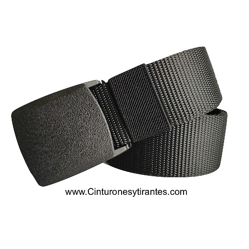 BELT NYLON TAPE WITH BUCKLE AUTOMATIC - 7 COLORS - 