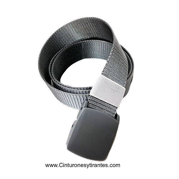 BELT NYLON TAPE WITH BUCKLE AUTOMATIC - 7 COLORS - 