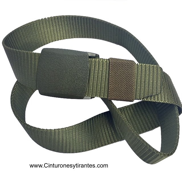 BELT NYLON TAPE WITH BUCKLE AUTOMATIC CAMOUFLEGE 