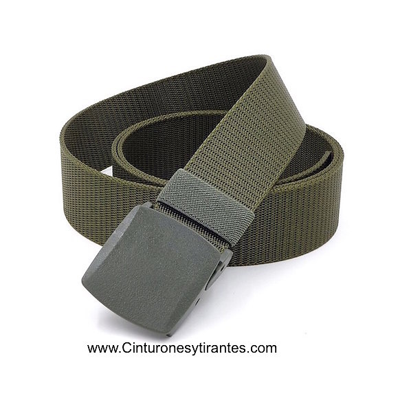 BELT NYLON TAPE WITH BUCKLE AUTOMATIC CAMOUFLEGE 