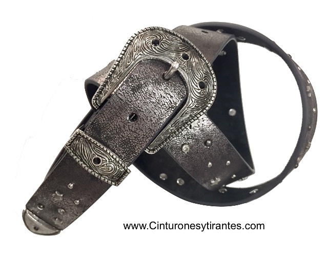 BELT WITH BUCKLE AND METAL TOE -4 COLORS- 