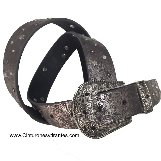 BELT WITH BUCKLE AND METAL TOE -4 COLORS- 