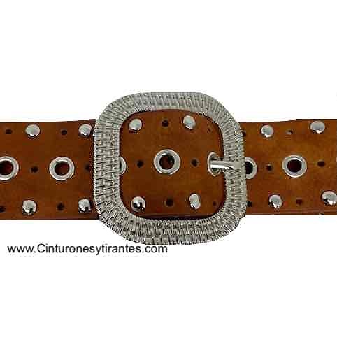 BELT WITH BUCKLE AND METAL TOE -4 COLORS- 