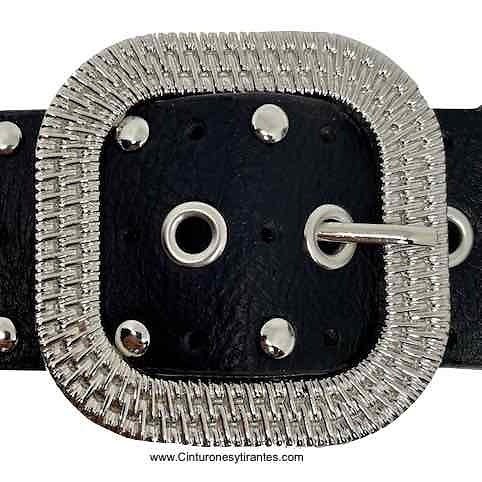 BELT WITH BUCKLE AND METAL TOE -4 COLORS- 