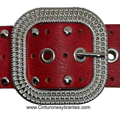 BELT WITH BUCKLE AND METAL TOE -4 COLORS- 