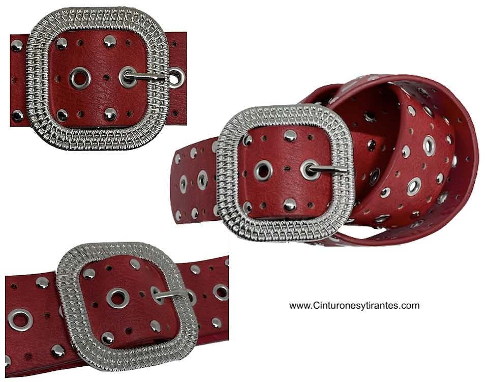 BELT WITH BUCKLE AND METAL TOE -4 COLORS- 