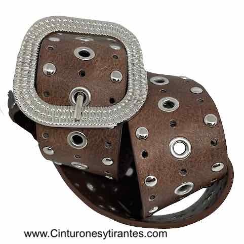 BELT WITH BUCKLE AND METAL TOE -4 COLORS- 