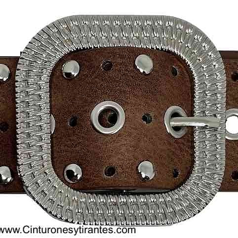 BELT WITH BUCKLE AND METAL TOE -4 COLORS- 