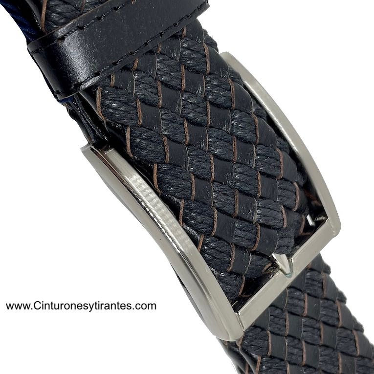 BLACK BRAIDED BELT FOR MAN OR YOUTH 