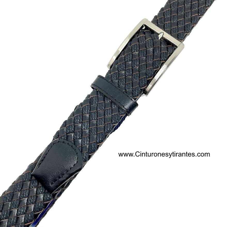 BLACK BRAIDED BELT FOR MAN OR YOUTH 