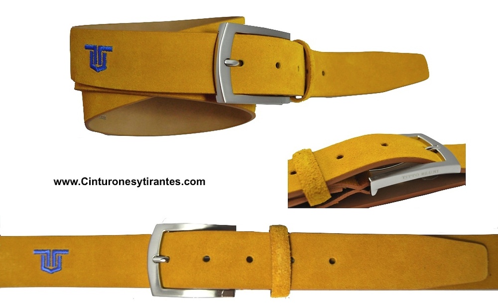 BLUNI TITTO BELT MEN HIGH QUALITY LEATHER 