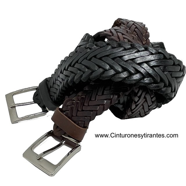 BRAIDING HANDMADE LEATHER BELT 