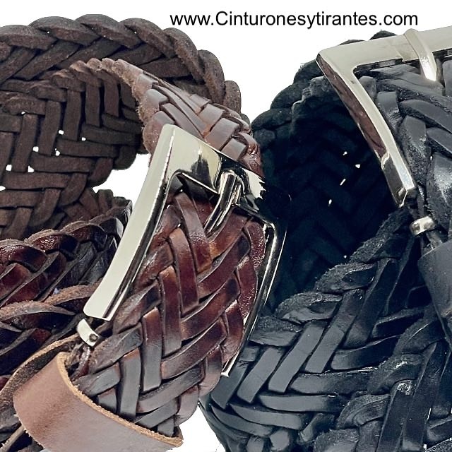 BRAIDING HANDMADE LEATHER BELT 