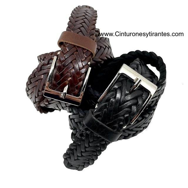 BRAIDING HANDMADE LEATHER BELT 