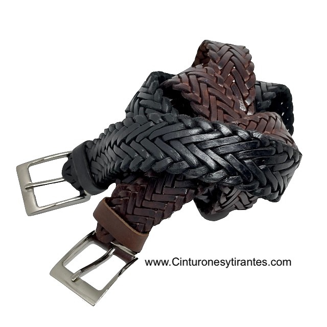 BRAIDING HANDMADE LEATHER BELT 