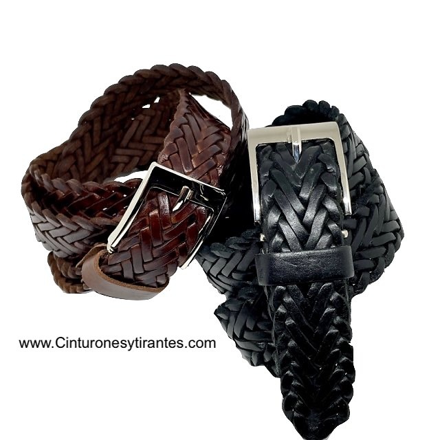 BRAIDING HANDMADE LEATHER BELT 