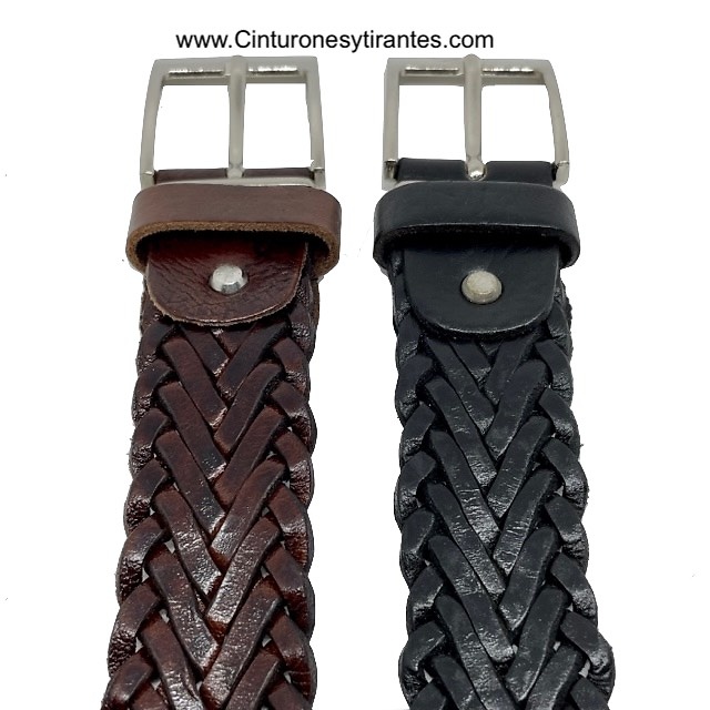 BRAIDING HANDMADE LEATHER BELT 