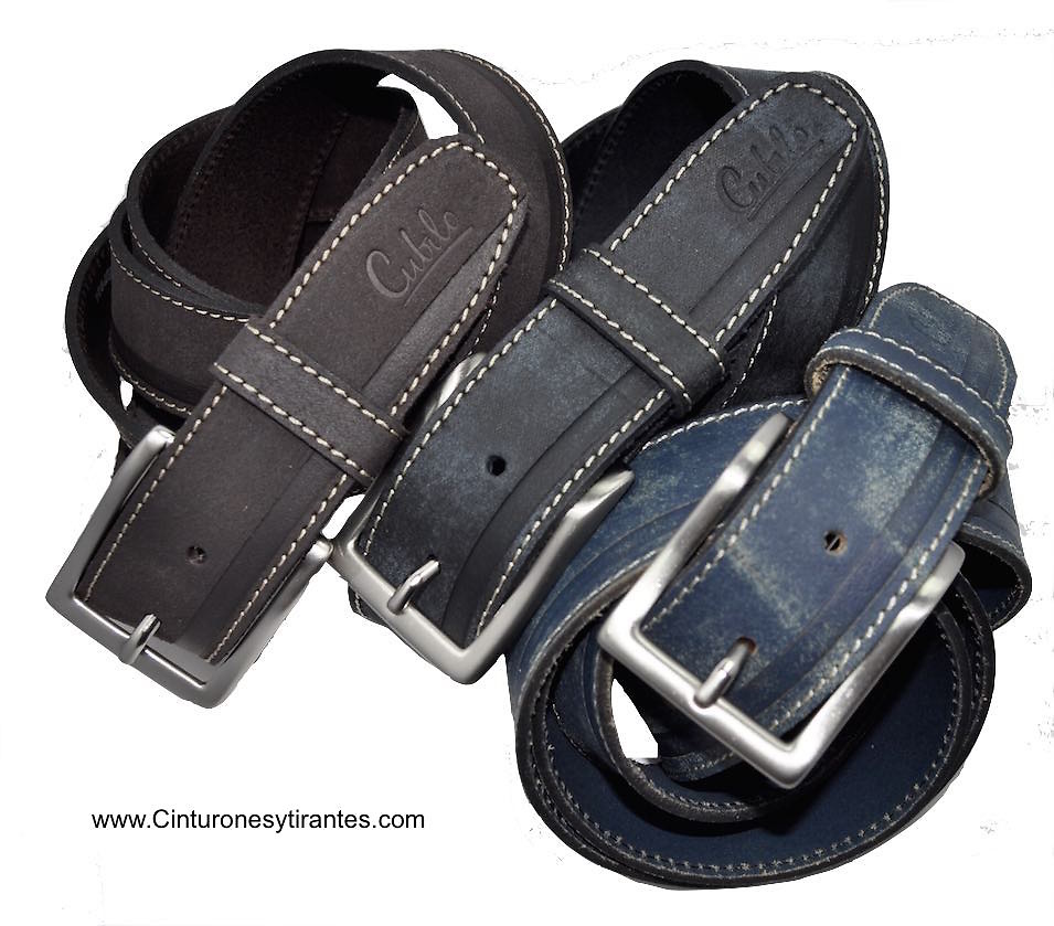 BRAND BELT MAN'S IN WORNED LEATHER 