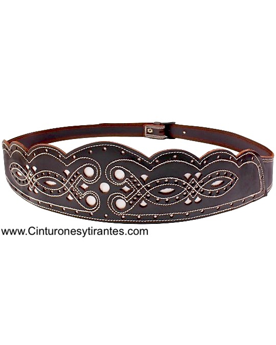 CAMPERO OR ROCIERO BELT LEATHER 