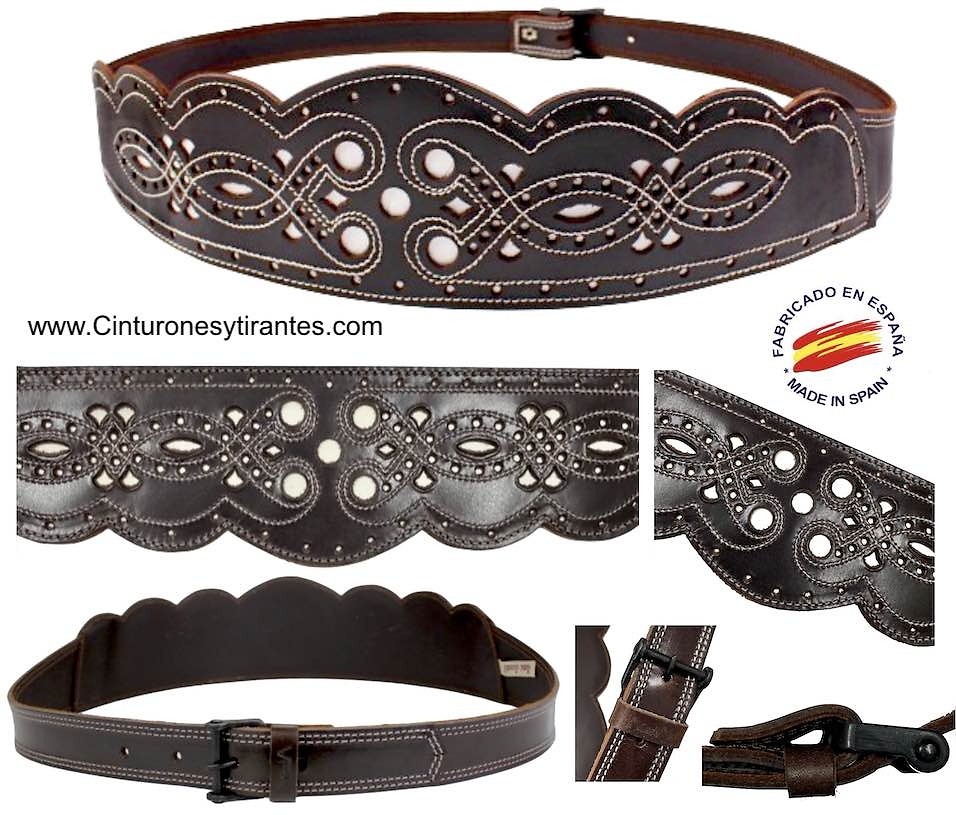 CAMPERO OR ROCIERO BELT LEATHER 