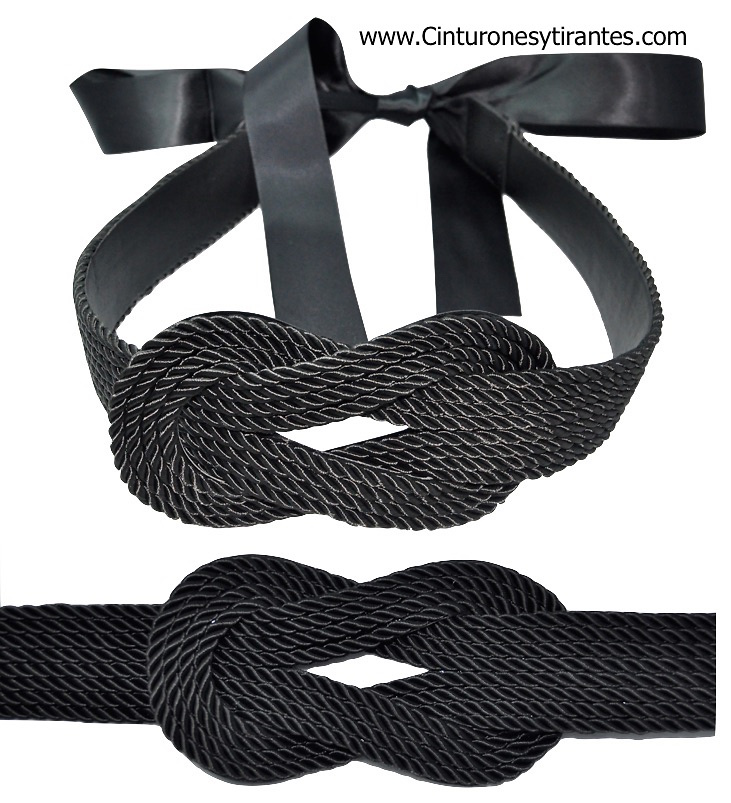 búnker Nuestra compañía Gran cantidad de cinturón de cordón trenzado para mujer con cierre de lazo