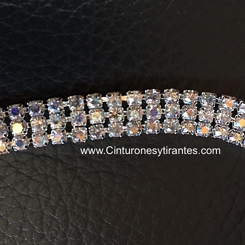 cinturón de cadena de mujer strass