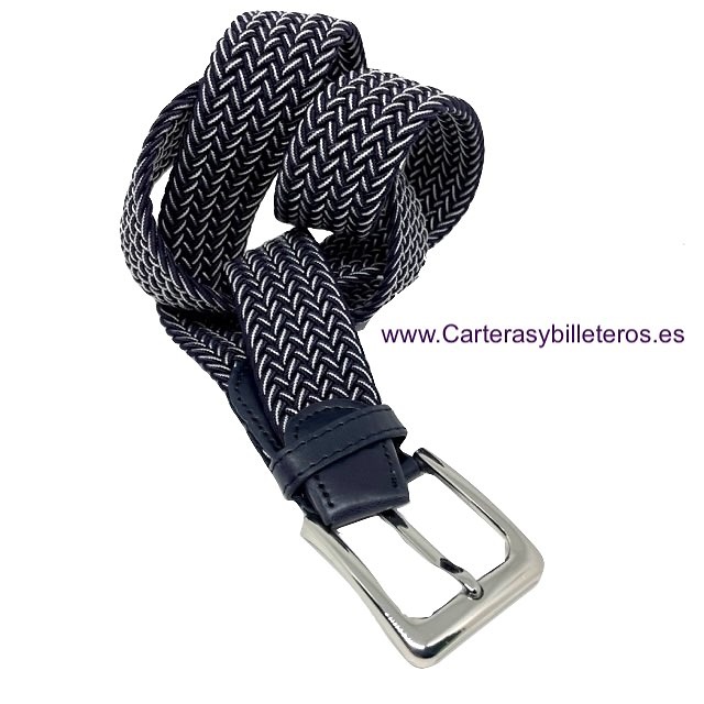 Home-X Cinturón elástico trenzado, cinturones elásticos, Azul marino (Hombre),  Hombres : : Ropa, Zapatos y Accesorios