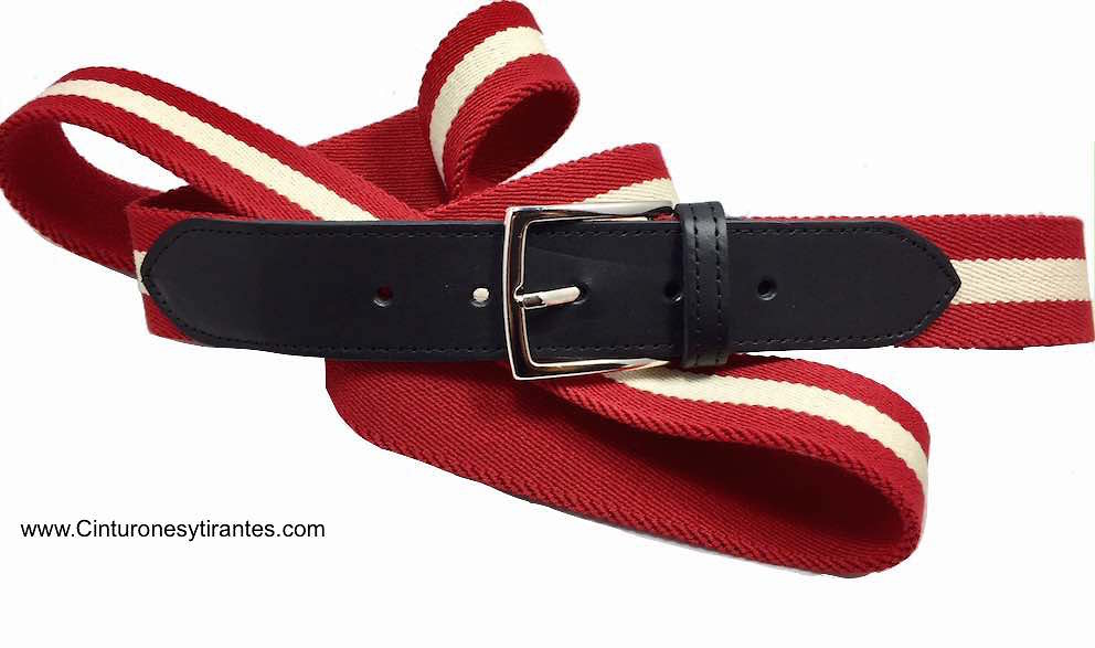 ELASTIC AND LEATHER BELT FOR MEN 