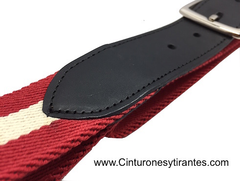 ELASTIC AND LEATHER BELT FOR MEN 