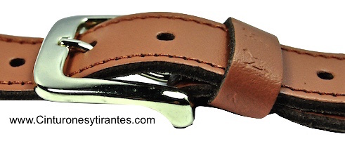 ELASTIC BELT WITH LEATHER POINTE -3 COLORS- 