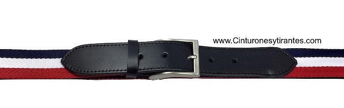 EXTRA STRONG LEATHER AND CANVAS BELT FOR MEN LARGE SIZES 