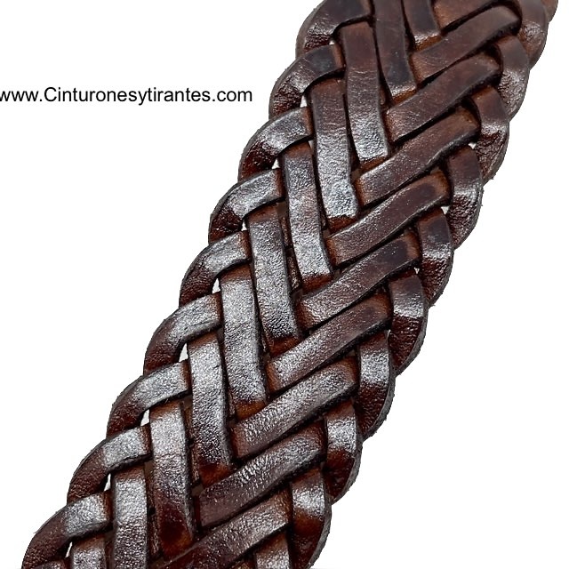 HABANA BRAIDING HANDMADE LEATHER BELT 