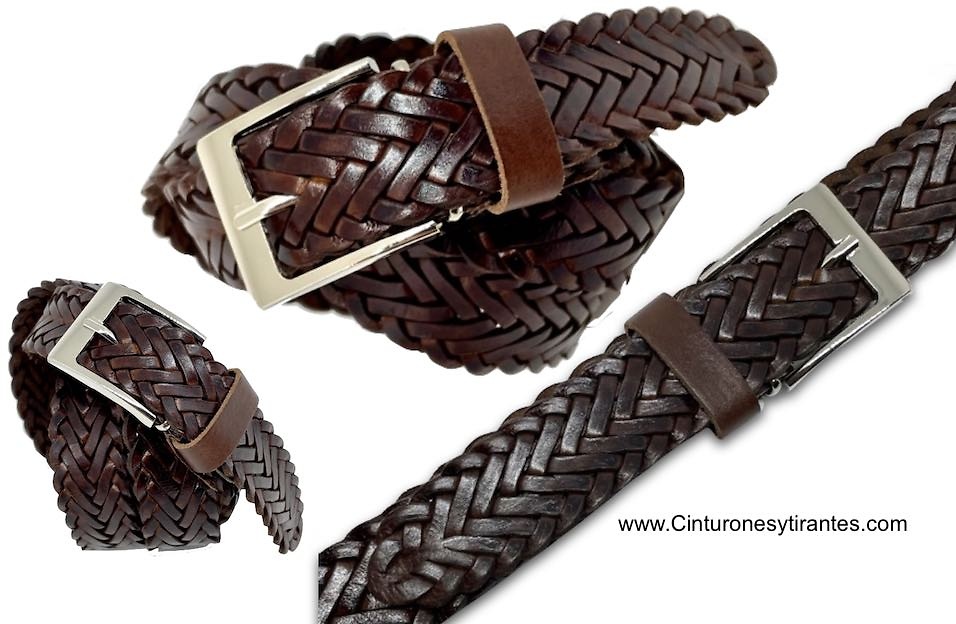 HABANA BRAIDING HANDMADE LEATHER BELT 