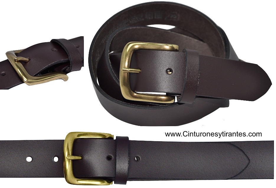 BROWN WITH GOLDEN BUCKLE 