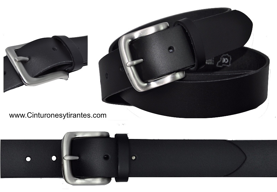 BLACK WITH SILVER BUCKLE 