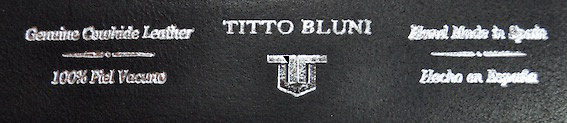LEATHER BELT JEANS AND SPORT CLOTHING BRAND TITTO BLUNI 