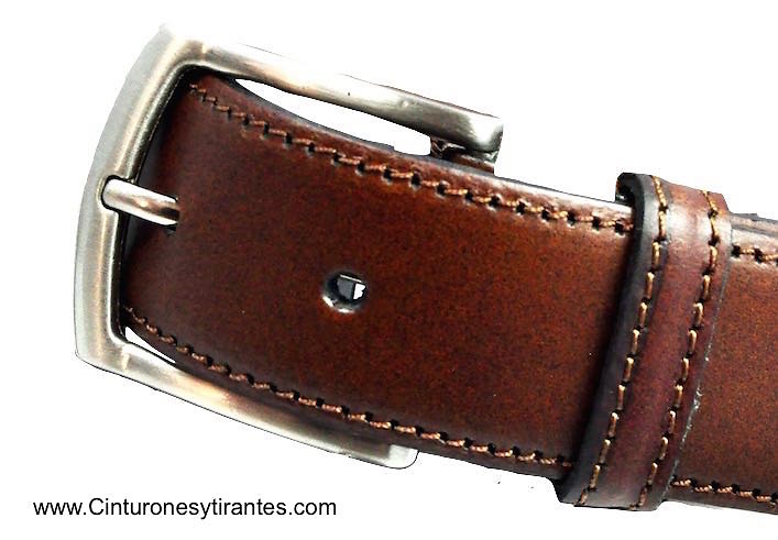 LEATHER BELT WITH SADDLE 