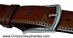 LEATHER BELT WITH SADDLE 