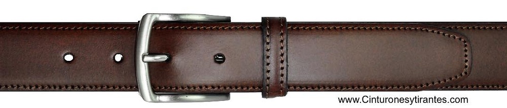 LEATHER BELT WITH SADDLE 