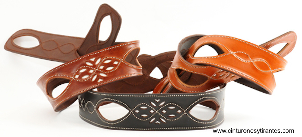 LEATHER BELT WOMEN WITH WIDE SCARF 