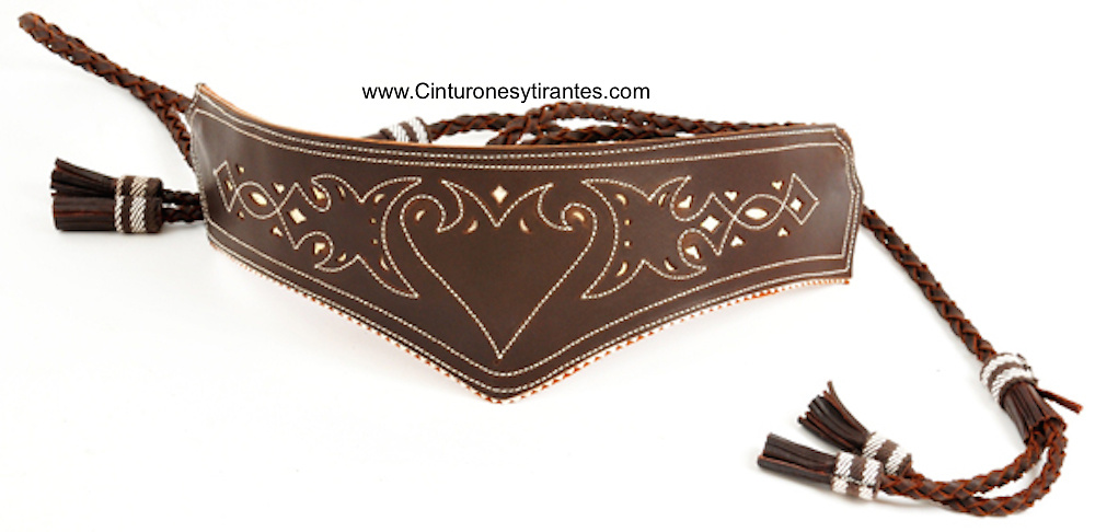LEATHER COUNTRY BELT TRIM STITCHING 