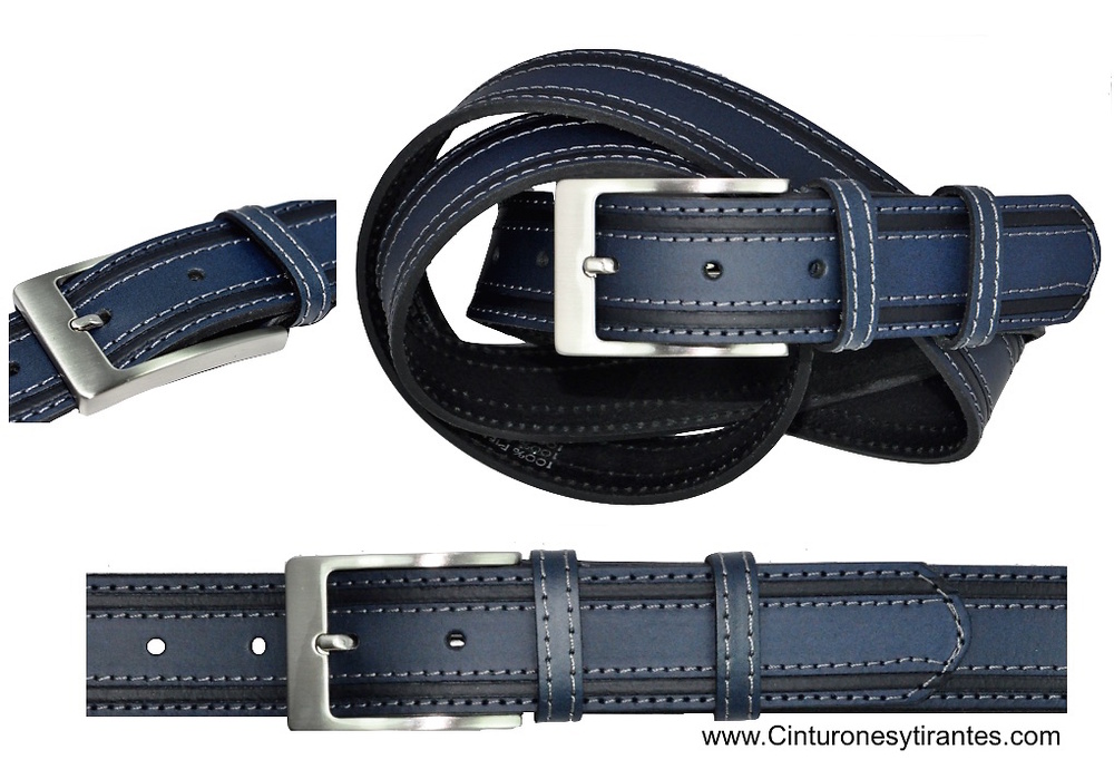 LEATHER MAN BELT WIDTH 