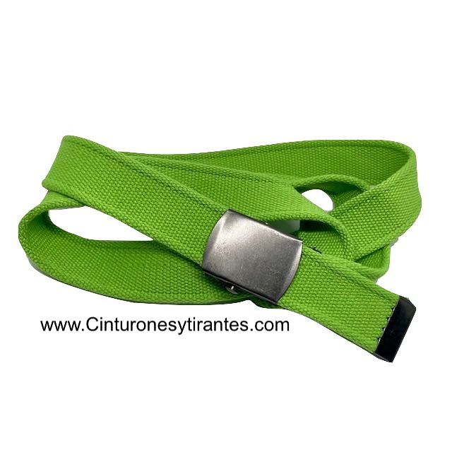 LONG EXTRA STRONG WEBBING BELT WITH AUTOMATIC BUCKLE + COLOURS 