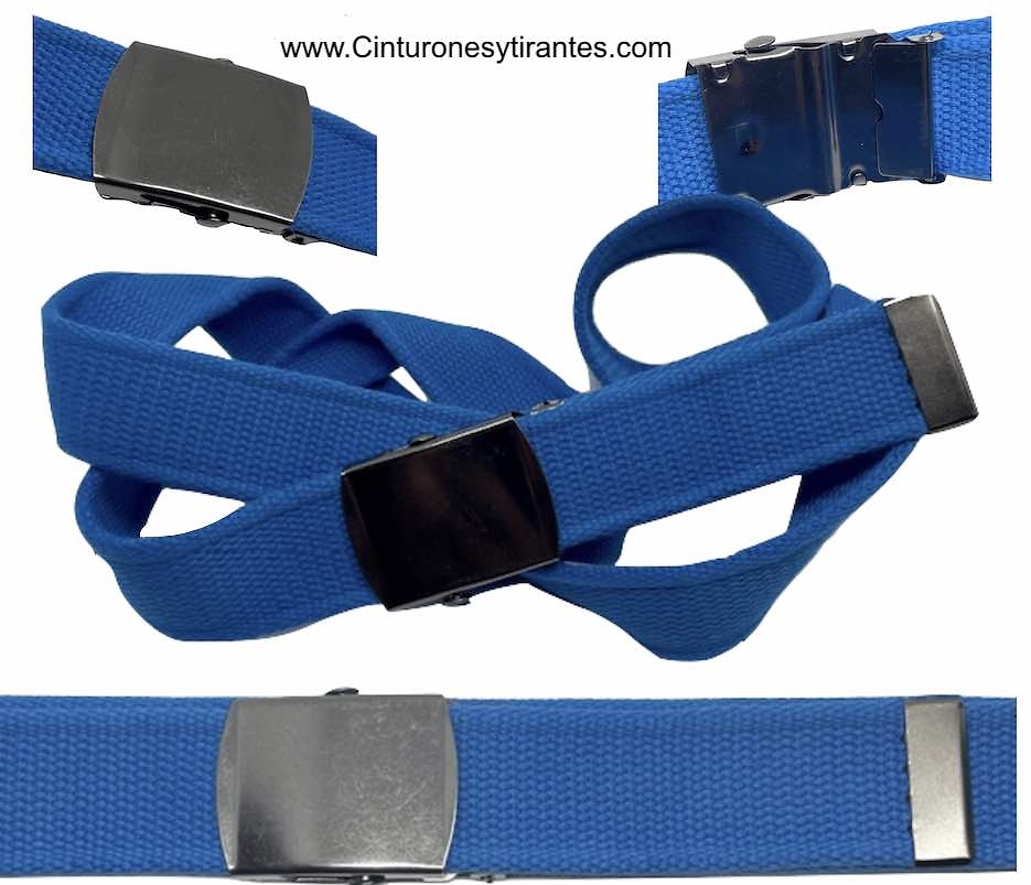 LONG EXTRA STRONG WEBBING BELT WITH AUTOMATIC BUCKLE + COLOURS 