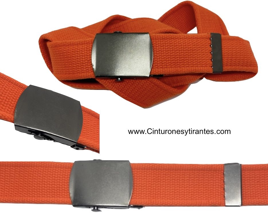 LONG EXTRA STRONG WEBBING BELT WITH AUTOMATIC BUCKLE + COLOURS 