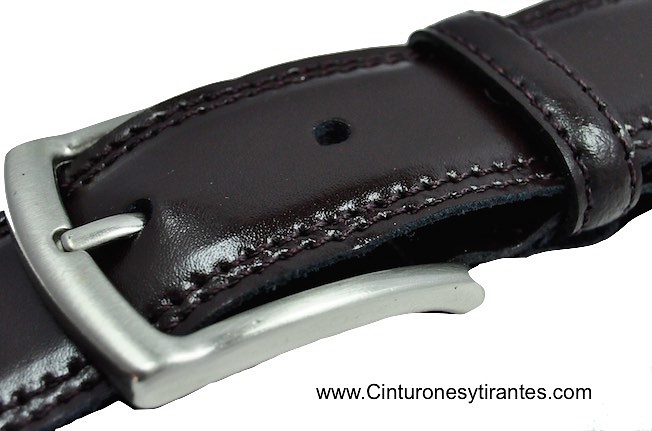 LUXURY DOUBLE SEWED LEATHER BELT 