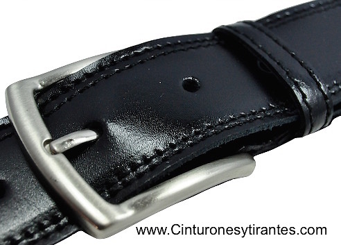 LUXURY DOUBLE SEWED LEATHER BELT 